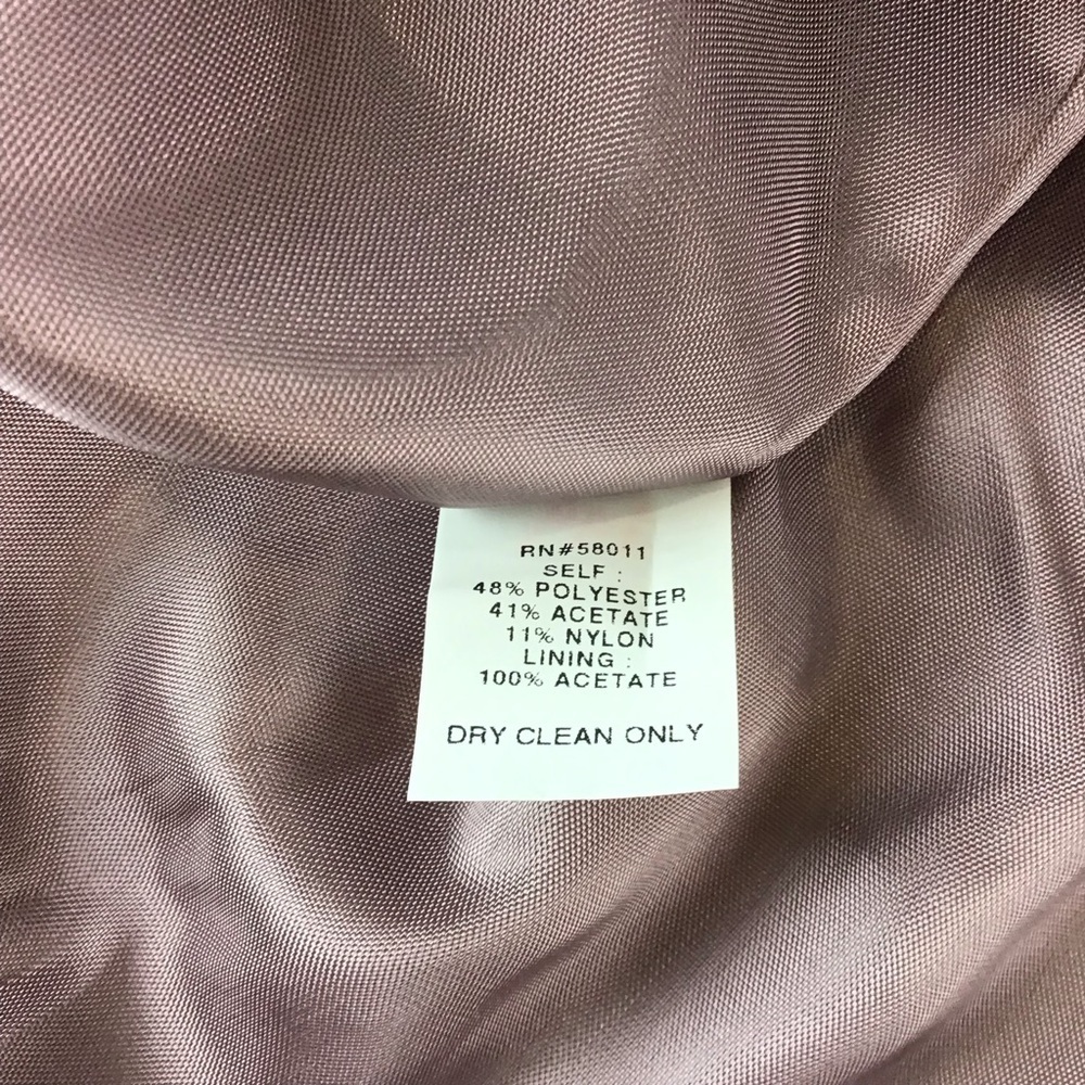 NWT David Meister Lavender Brocade Strapless Dress | 8 - Picture 11 of 12